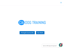 Tablet Screenshot of ciadogtraining.com